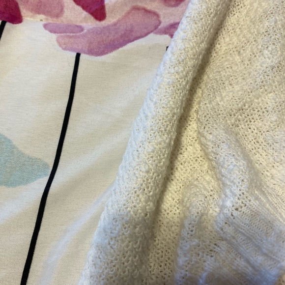 Ivory Hi-Low, Lace Edge Cardigan - Picture 6 of 9